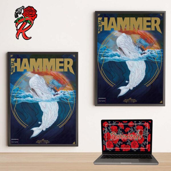 Metal Hammer Issue 391 x Mastodon Magazine Bundle Cover Leviathan Album Inspired Artwork Home Decor Poster Canvas