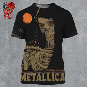 Metallica Godmachine Exclusive Pop Up Shop Poster For M72 Foxborough Massachusetts At Gillette Stadium On August 2 And 4 2024 All Over Print Shirt