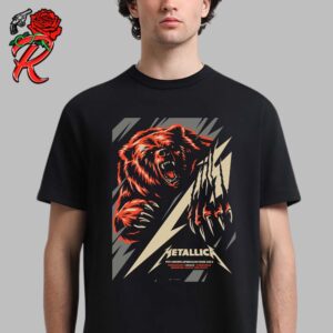 Metallica M72 Chicago Pop Up Shop Poster For Chicago IL US On On August 9 And 11 M72 North American Tour 2024 The Bear Artwork Unisex T-Shirt