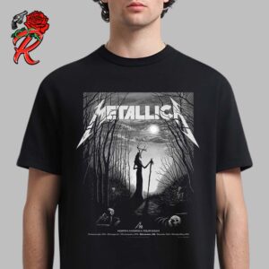 Metallica M72 Edmonton 2024 Alberta Canada Pop Up Shop Merch Poster At Commonwealth Stadium On August 23 And 25 2024 M72 North American Tour Unisex T-Shirt