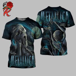 Metallica M72 Edmonton Alberta Full Show Combined Poster At Commonwealth Stadium Canada On August 23 And 25 2024 M72 North American Tour All Over Print Shirt