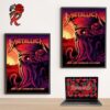 Metallica M72 Foxborough MA Full Show Combine Poster For The Show At Gillette Stadium On August 2 And 4 2024 M72 North America Poster Canvas