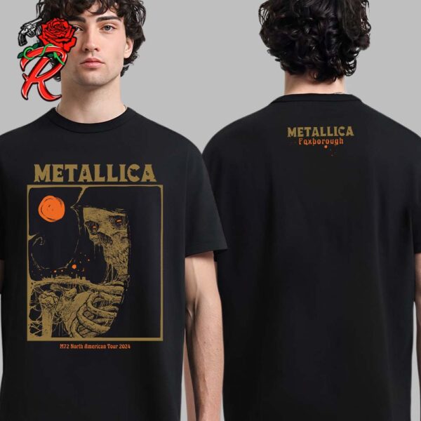 Metallica M72 Foxborough Massachusetts Pop Up Shop Merch At Gillette Stadium On August 2 And 4 2024 Two Sides Unisex T-Shirt