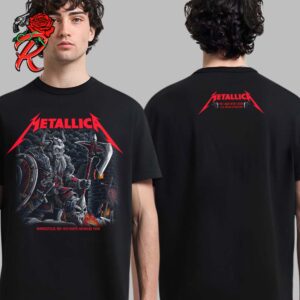 Metallica M72 Minneapolis MN Night 1 Merch Tee For The Show At US Bank Stadium On August 16 2024 The Death Viking Artwork M72 North American Tour Two Sides Unisex T-Shirt