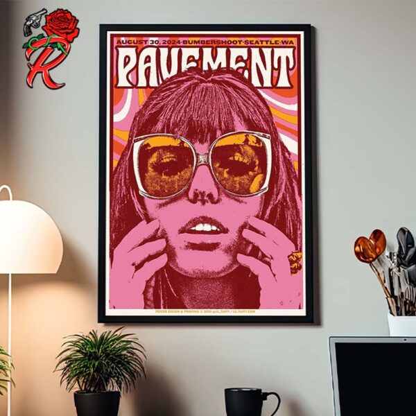 Pavement Poster For Bumbershoot Festival In Seattle WA On August 30 2024 Home Decor Poster Canvas