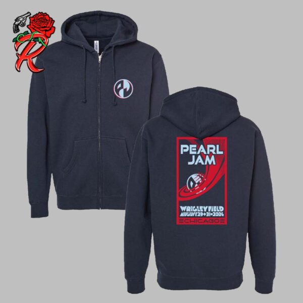 Pearl Jam Crash World’s Fair Zip Merch For The Windy City Chicago IL At Wrigley Field On August 29 And 31 2024 Two Sides Unisex Hoodie