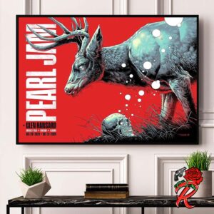 Pearl Jam Event Poster Merch For The Windy City Chicago IL At Wrigley Field On August 29 And 31 2024 Artwork By Luke Preece Home Decor Poster Canvas