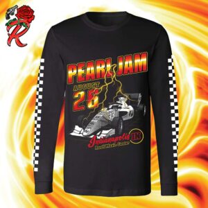 Pearl Jam Indianapolis Indiana At Ruoff Music Center On August 26th 2024 Indy Car Long Sleeve