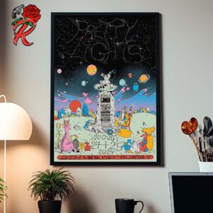 Pretty Lights The First Limited Edition Poster For Bethel Woods Center For The Arts In Bethel New York On August 24 25 2024 Wall Decor Poster Canvas