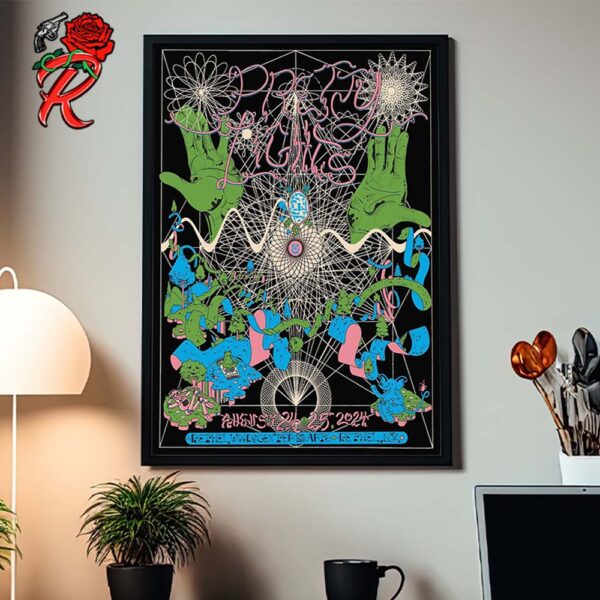 Pretty Lights The Second Limited Edition Poster For Bethel Woods Center For The Arts In Bethel New York On August 24 25 2024 Wall Decor Poster Canvas