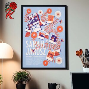 Sarah Jarosz Polaroid Lovers Tour 2024 Tour Dates List Home Decor Poster Canvas