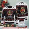 Slayer Band Sleigher Logo Candy Crane Star Style With Skull Pattern 2024 Christmas Ugly Sweater