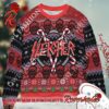 Slayer Band Member Bubble Head Funny With Snowflakes Pattern Ugly Christmas Sweater