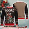 Slayer Band Members With Santa Hat 2024 Xmas Ugly Sweater For Holiday