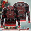 Slayer 666 Demon With Cross Pattern Red Ugly Christmas Sweater