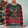 Slayer Hell Awaits Devils Open Gift Knitted Ugly Christmas Sweater