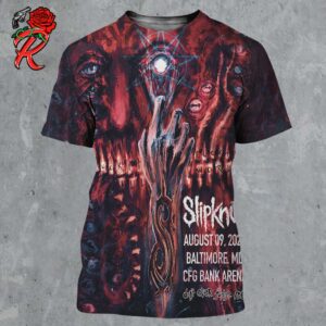 Slipknot 2024 Tour Poster For Baltimore MD At CFG Bank Arena On August 9 2024 Don’t Ever Judge Me Here Comes The Pain Tour All Over Print Shirt