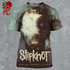 Slipknot 2024 Tour Poster For Mansfield MA At Xfinity Center On August 15 2024 Here Comes The Pain 25th Anniversary Tour All Over Print Shirt