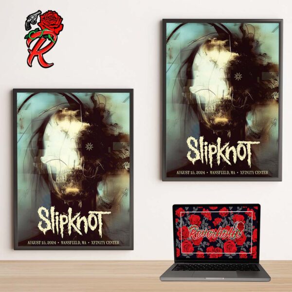 Slipknot 2024 Tour Poster For Mansfield MA At Xfinity Center On August 15 2024 Here Comes The Pain 25th Anniversary Tour Home Decor Poster Canvas