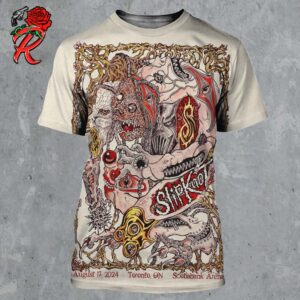 Slipknot 2024 Tour Poster Toronto ON At Scotiabank Arena On August 17 2024 Here Comes The Pain 25th Anniversary Tour All Over Print Shirt