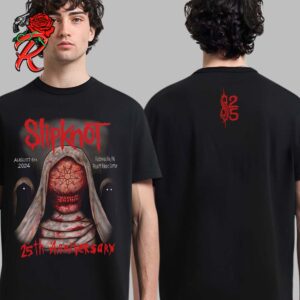 Slipknot 25th Anniversary 2024 Tour Tee Merch In Noblesville IN At Ruoff Music Center On August 6 2024 Two Sides Unisex T-Shirt