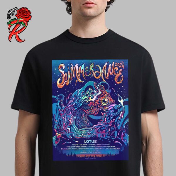 Summerdance 2024 Poster Lotus Band With Lineup List Unisex T-Shirt