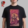 Lamb Of God Amongst The Stars And Blood Poster For Show At Red Rocks Amphitheatre Colorado On August 29 2024 Lurking Skelebohemoth Artwork Unisex T-Shirt