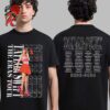 Taylor Swift The Eras Tour TTPD Live Photo With Tour List 2023 2024 Two Sides Unisex T-Shirt