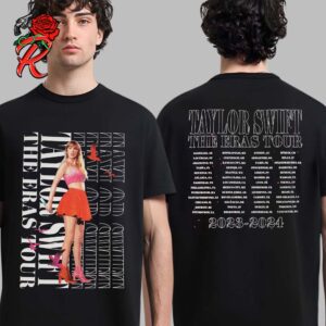 Taylor Swift The Eras Tour 1989 Taylor’s Version Live Photo With Tour List Two Sides Unisex T-Shirt