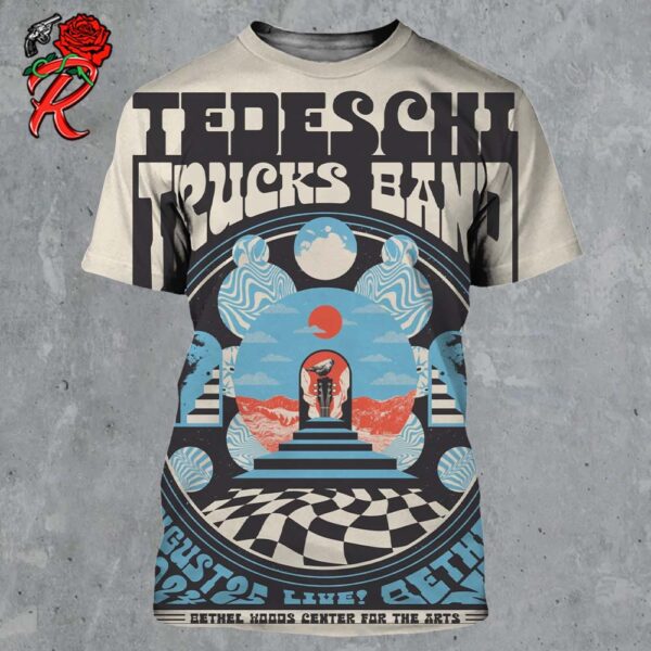 Tedeschi Trucks Band Poster For Bethel NY At Bethel Woods Center For The Arts On August 25 2024 All Over Print Shirt