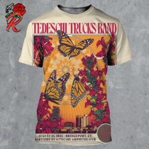 Tedeschi Trucks Band Poster For Bridgeport CT At Hartford Healthcare Amphitheater On August 23 2024 All Over Print Shirt