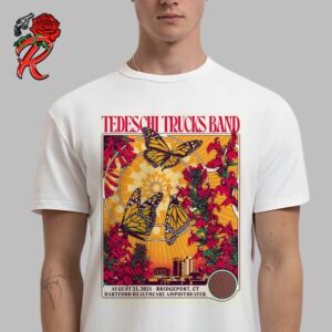 Tedeschi Trucks Band Poster For Bridgeport CT At Hartford Healthcare Amphitheater On August 23 2024 Unisex T-Shirt