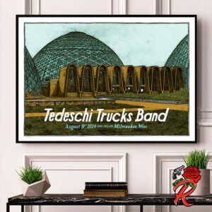 Tedeschi Trucks Band Tonight Show Poster At BMO Pavilion In Milwaukee Wisc On August 9 2024 Home Decor Poster Canvas