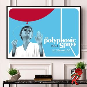 The Polyphonic Spree Show Poster For 2024 Tour In Denver At Meow Wolf Convergence Station On August 27 2024 Home Decor Poster Canvas