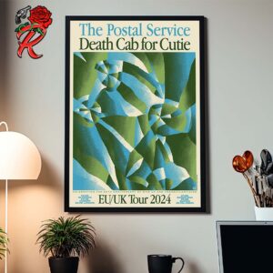 The Postal Service And Death Cab For Cutie EU UK Tour 2024 Celebrating The 20th Anniversary Of Give Up And Transatlanticism Poster Leg Dates Home Decor Poster Canvas