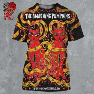 The Smashing Pumpkins Poster For Siamese Dream In The Twin Cities Minneapolis MN At Target Field On August 17 2024 All Over Print Shirt