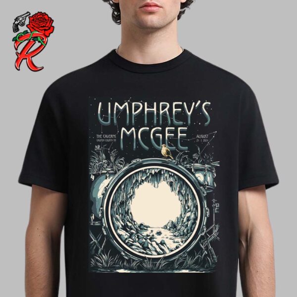 Umphreys McGee Grundy County TN Gig Poster At The Caverns On August 25 2024 Classic T-Shirt