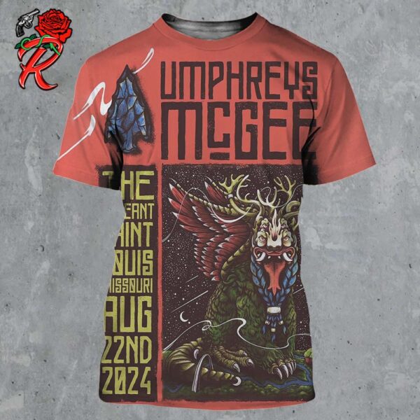 Umphreys McGee Merch Poster For The Pageant In Saint Louiss Missouri On August 22 2024 All Over Print Shirt