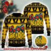 ACDC For Those About To Rock Signature Cannon Knitted Purple Christmas Ugly Sweater 2024