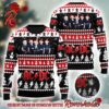 Metallica Ride The Lightning Skeleton Santa On The Electric Chair Iconic Ugly Christmas Sweater