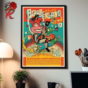 Borderland Festival 2024 Second Year In A Row Music Merch Poster In East Aurora New York At Knox Farm State Park On September 13 14 15 Home Decor Poster Canvas