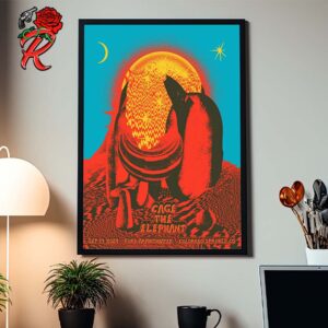 Cage The Elephant Concert Poster In Colorado Springs Colorado At Ford Amphitheater On September 19 2024 The Neon Pill Tour Home Decor Poster Canvas