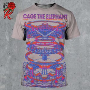 Cage The Elephant Gig Poster For Show At Madison Square Garden New York On September 5 2024 All Over Print Shirt