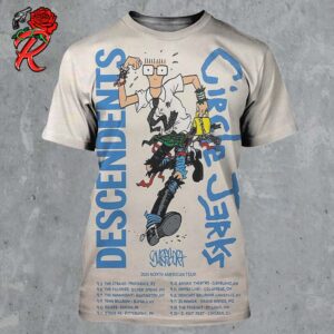 Circle Jerks And Descendents 2024 North American Tour September 2024 Tour Dates List Poster All Over Print Shirt