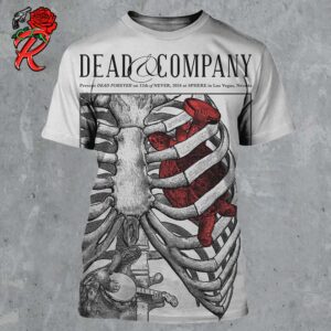 Dead And Company Poster Present Dead Forever On 12th Of Never 2024 At Sphere In Las Vegas NV Avett The Brothers Inspired All Over Print Shirt