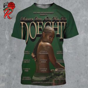 Doechii Alligator Bites Never Heal The Tour 2024 Tour Dates List All Over Print Shirt