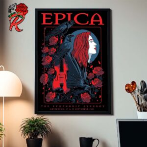 Epica Poster For Symphonic Synergy Shows In Amsterdam On September 19 20 2024 Home Decor Poster Canvas