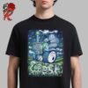 Goose Band Poster For Show In Bonner Montana At KettleHouse Amphitheater On September 19 And 20 2024 Triceratops Playing Card Artwork Unisex T-Shirt