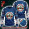 Guns N Roses Grinch Stole The Logo Knitted Yellow Ugly Christmas Sweater