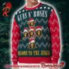 Guns N Roses Use Your Illusion Album Two Sides Split Yellow And Blue Album Cover Ugly Christmas Jumper Sweater